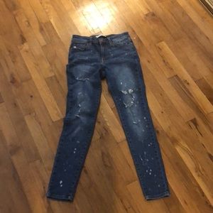 Kancan jeans distressed midrise sz 26